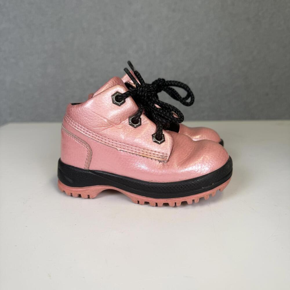 Nike Childs Size 5.5 Pink Shimmer Athletic Shoes Sneakers